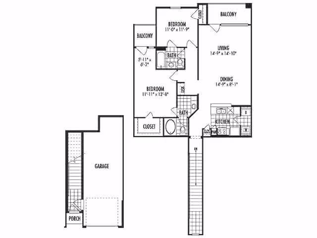 Unit 2722 1122 floor plan
